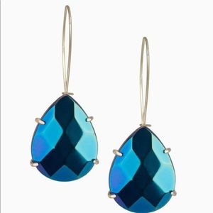 Kendra Scott Black Iridescent Allison Earrings EUC